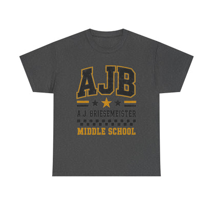 Middle School Custom Name Tee — AJB Briesemeister School Spirit Shirt