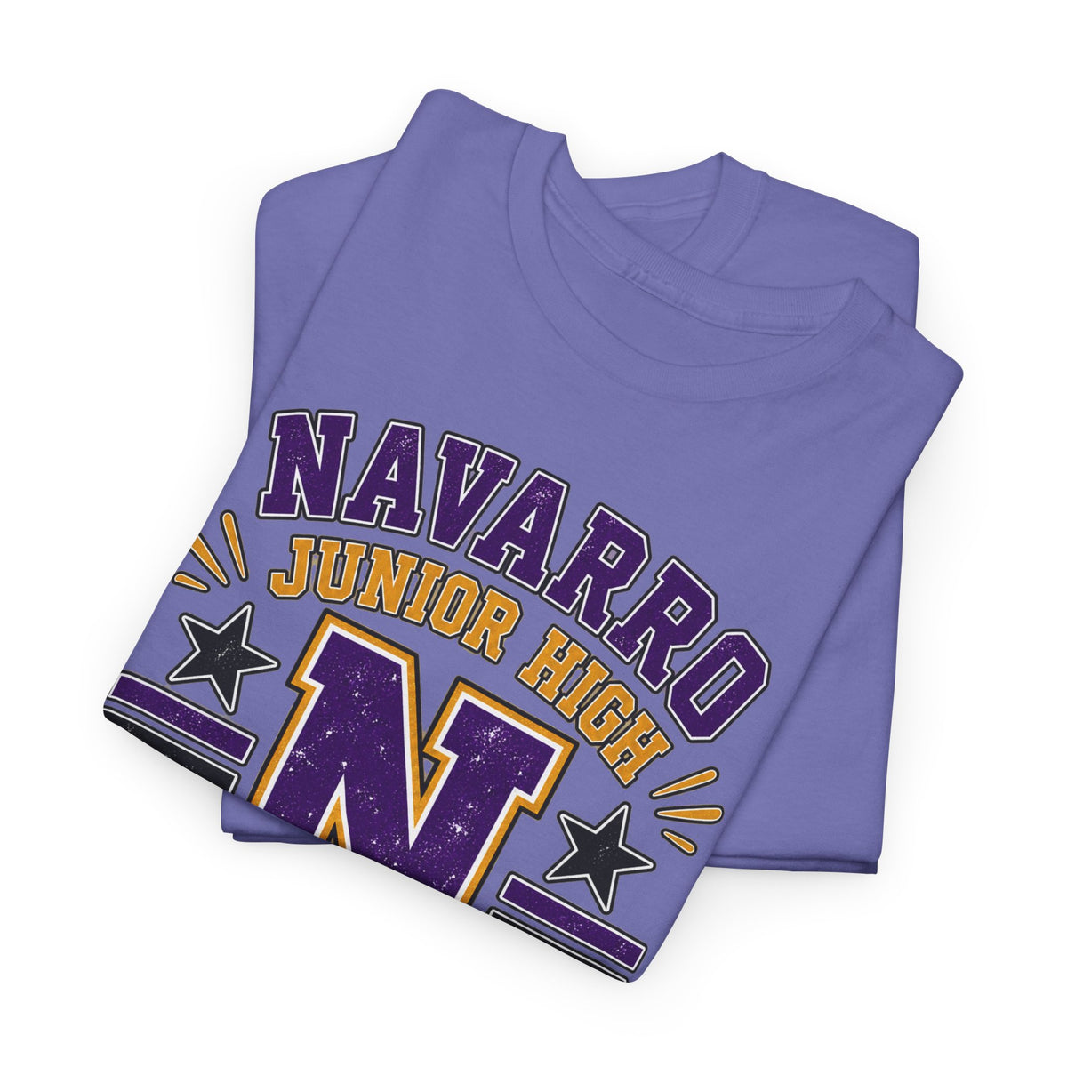 Navarro Junior High Panthers T-Shirt – School Spirit Tee with Purple & Gold Mascot Design