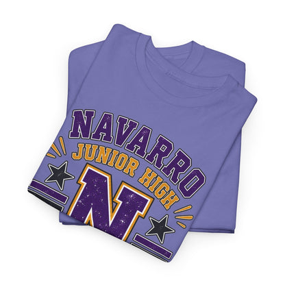 Navarro Junior High Panthers T-Shirt – School Spirit Tee with Purple & Gold Mascot Design
