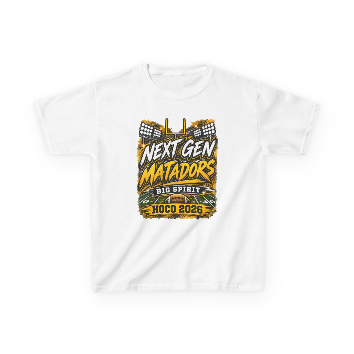 Kids Tee — "Next Gen Matadors" HOCO 2026 Big Spirit School Spirit Shirt