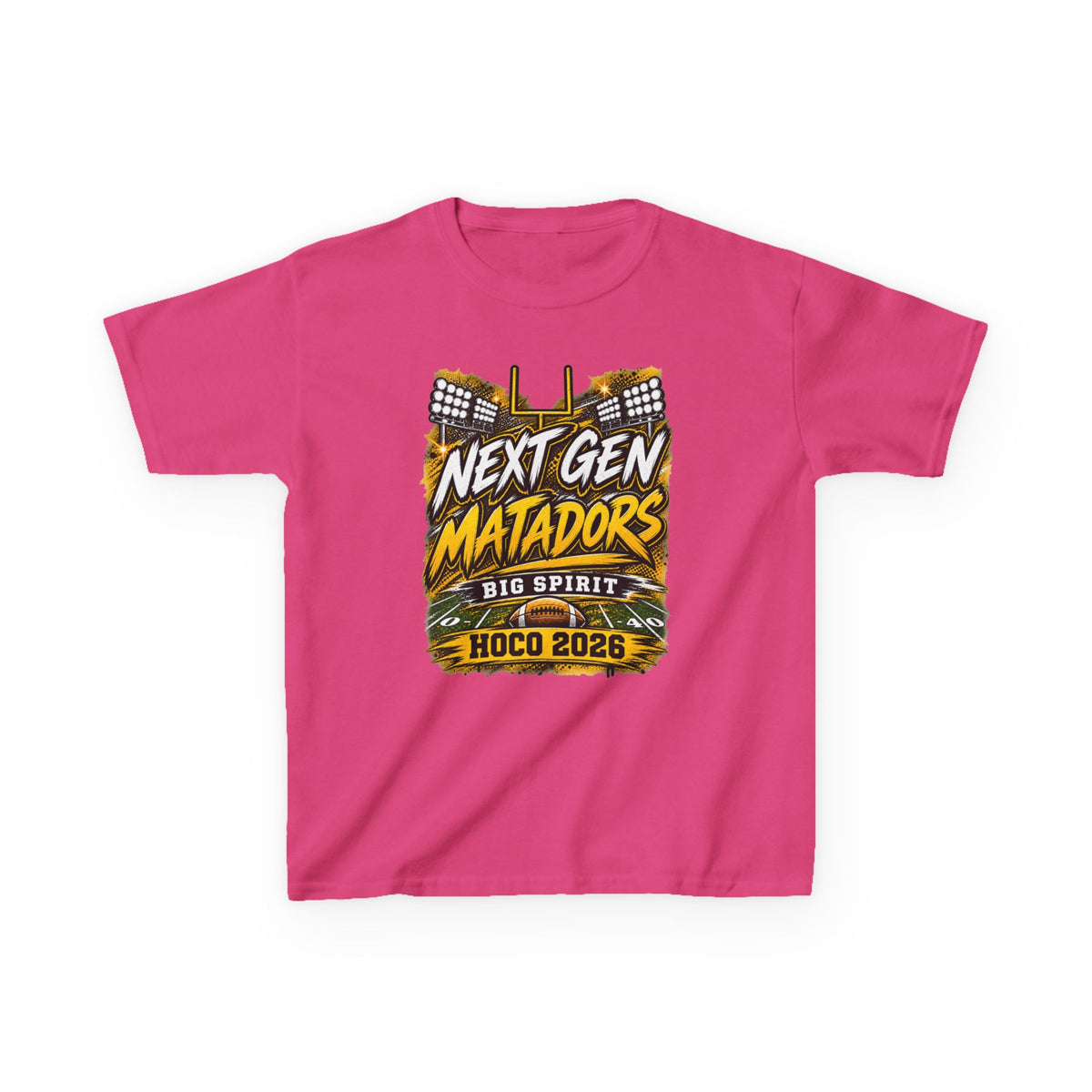 Kids Tee — "Next Gen Matadors" HOCO 2026 Big Spirit School Spirit Shirt