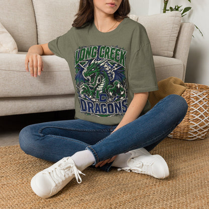 Long Creek Dragons T-Shirt — Vintage Green Dragon School Spirit Tee