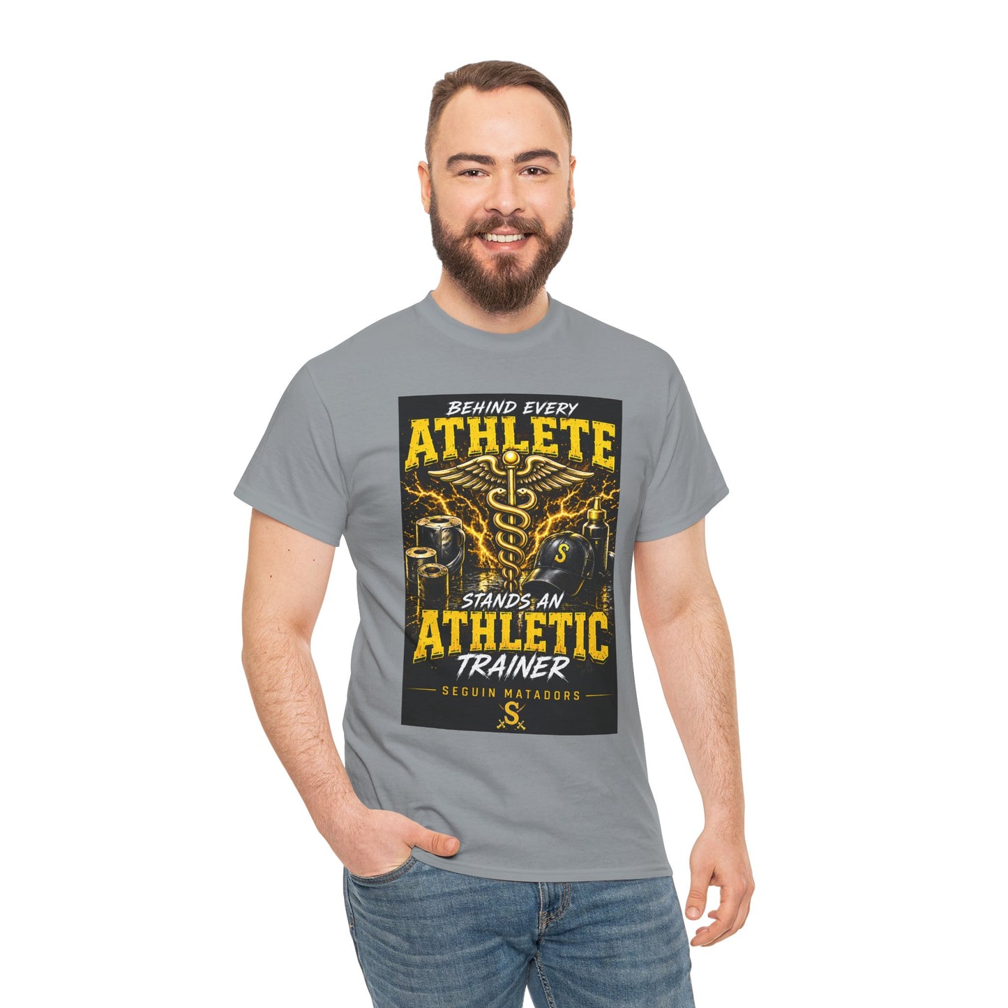 Athletic Trainer T‑Shirt — "Behind Every Athlete Stands an Athletic Trainer" Motivational Tee
