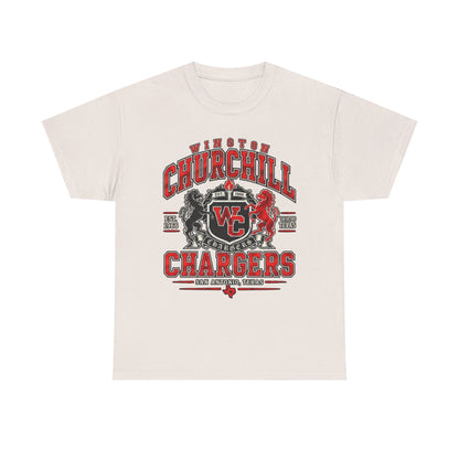 Churchill Chargers School Spirit T-Shirt — WC Logo & Mascot Tee
