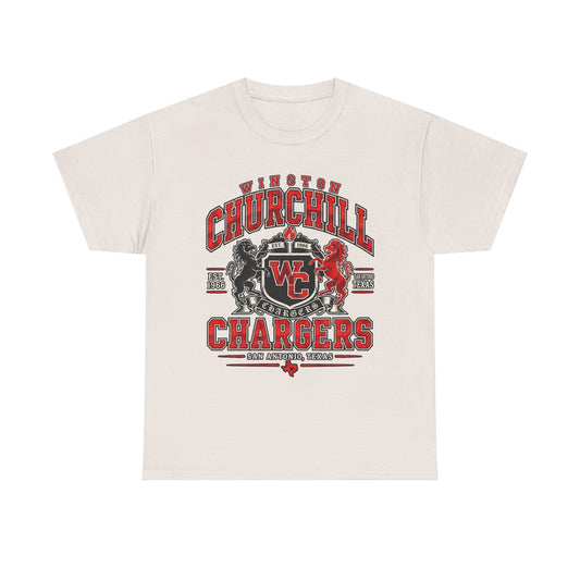 Churchill Chargers School Spirit T-Shirt — WC Logo & Mascot Tee