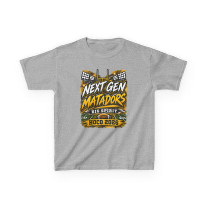 Kids Tee — "Next Gen Matadors" HOCO 2026 Big Spirit School Spirit Shirt