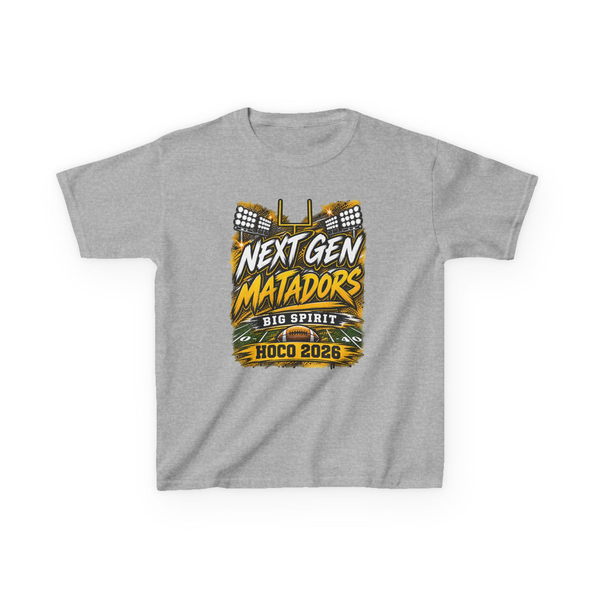 Kids Tee — "Next Gen Matadors" HOCO 2026 Big Spirit School Spirit Shirt