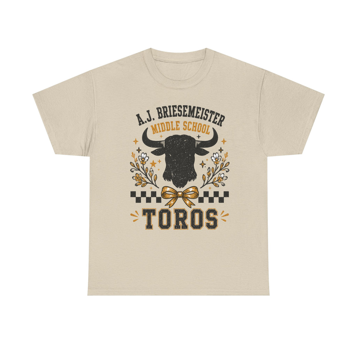 Toros Middle School Tee — A.J. Briesemeister School Spirit T-Shirt