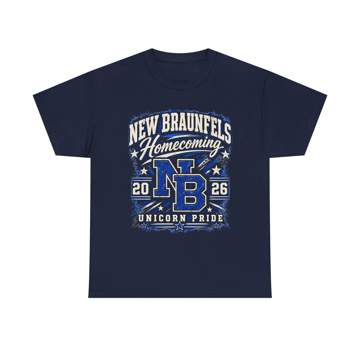 New Braunfels Homecoming 2026 T-Shirt — NB Unicorn Pride School Spirit Tee