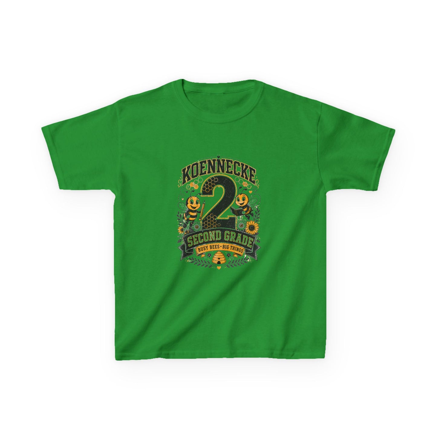 Koennecke 2 Second Grade Kids T-Shirt — Personalized Back-to-School Tee