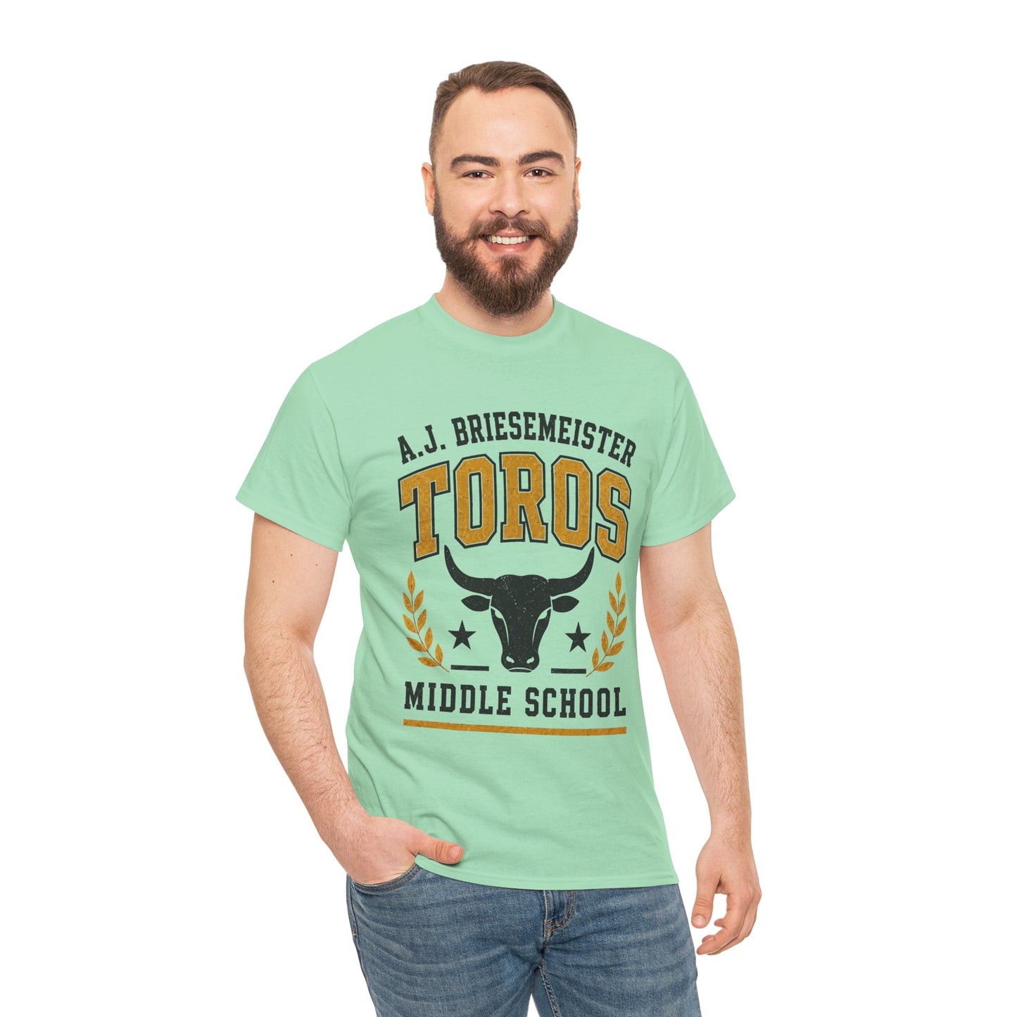Toros Middle School Tee — A.J. Briesemeister School Spirit T-Shirt