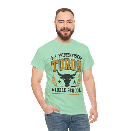 Toros Middle School Tee — A.J. Briesemeister School Spirit T-Shirt