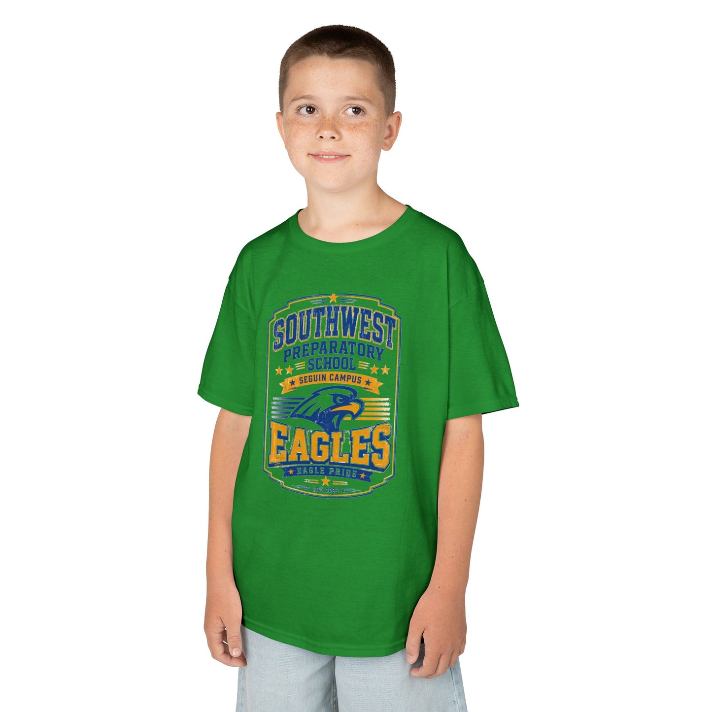 Kids T-Shirt — Southwest Preparatory School Eagles Mascot Tee
