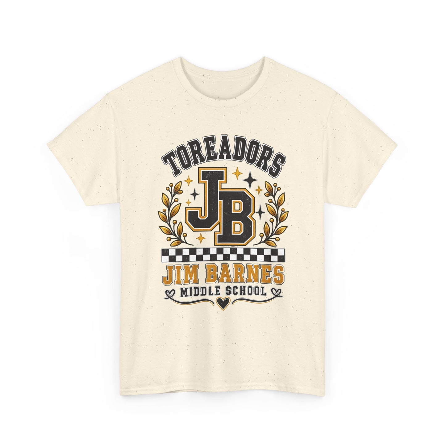 Toreadors JB Jim Barnes Middle School Tee — School Spirit Graphic T-Shirt