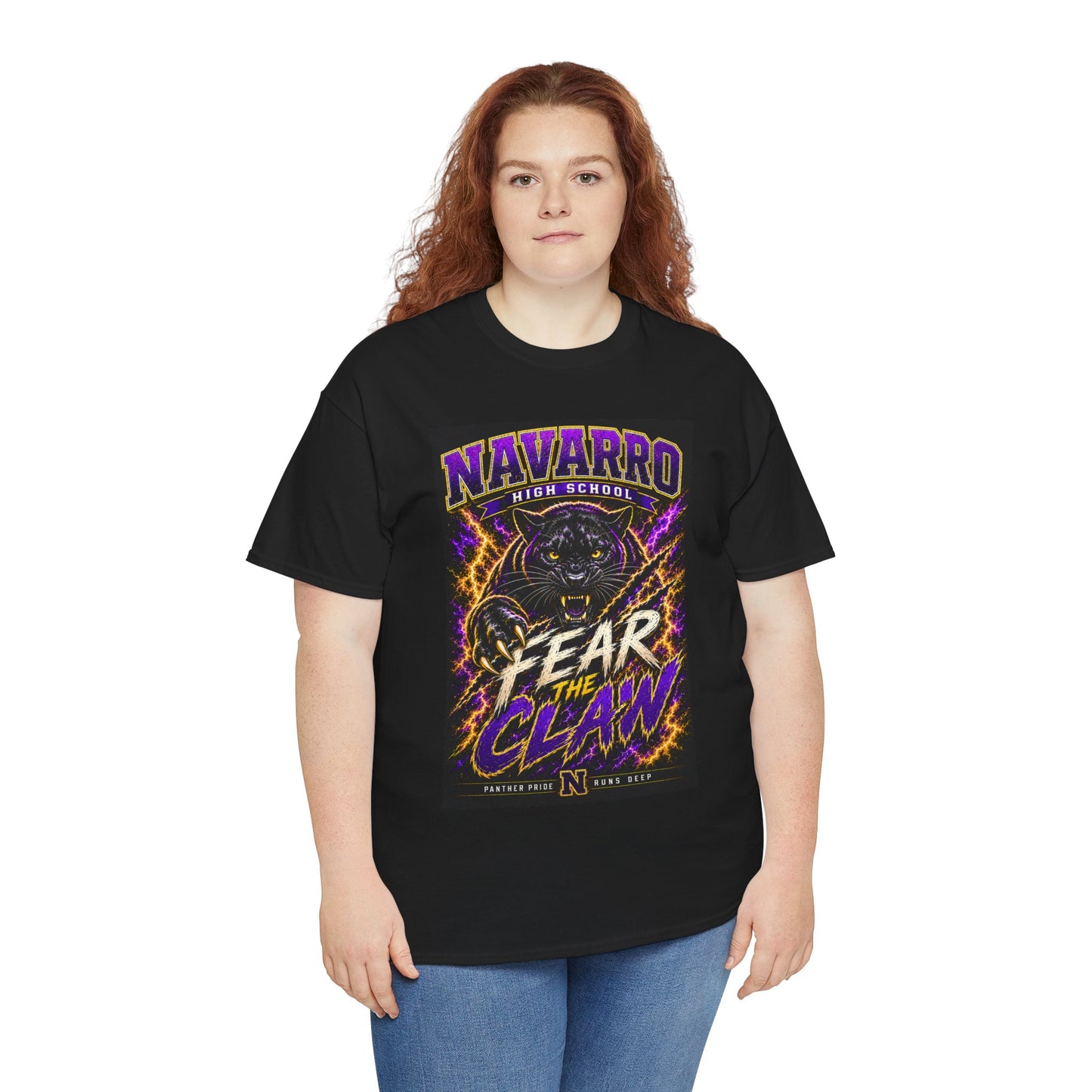 Navarro High "Fear the Claw" Panther Tee — School Spirit Football Shirt