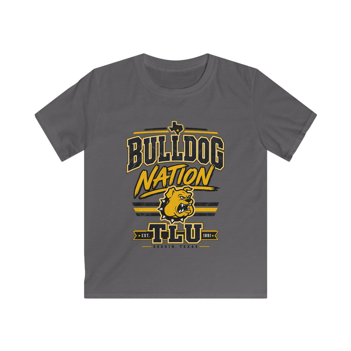 Kids Bulldog Nation Tee – Youth Bulldog Mascot School Spirit Shirt