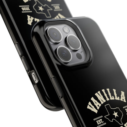 Black w/Ivory Logo lmpact-Resistant Phone Cases