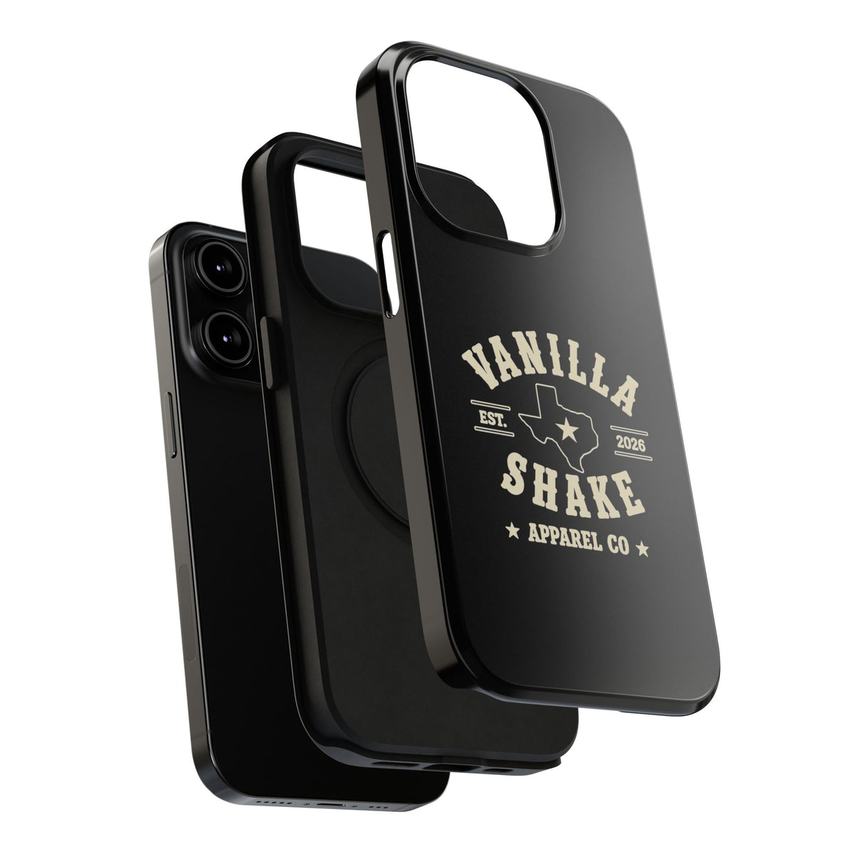 Black w/Ivory Logo lmpact-Resistant Phone Cases