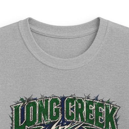 Long Creek Dragons Kids Tee — Green Fierce Dragon School Spirit Shirt