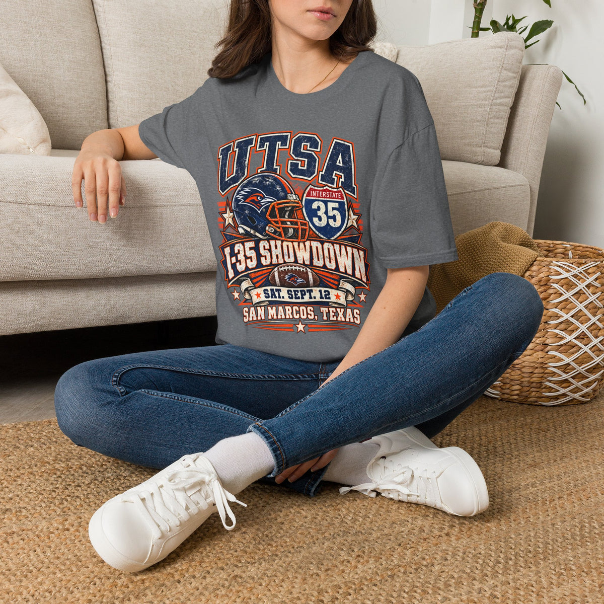 UTSA Football I-35 Showdown Tee — San Marcos Game Day Shirt