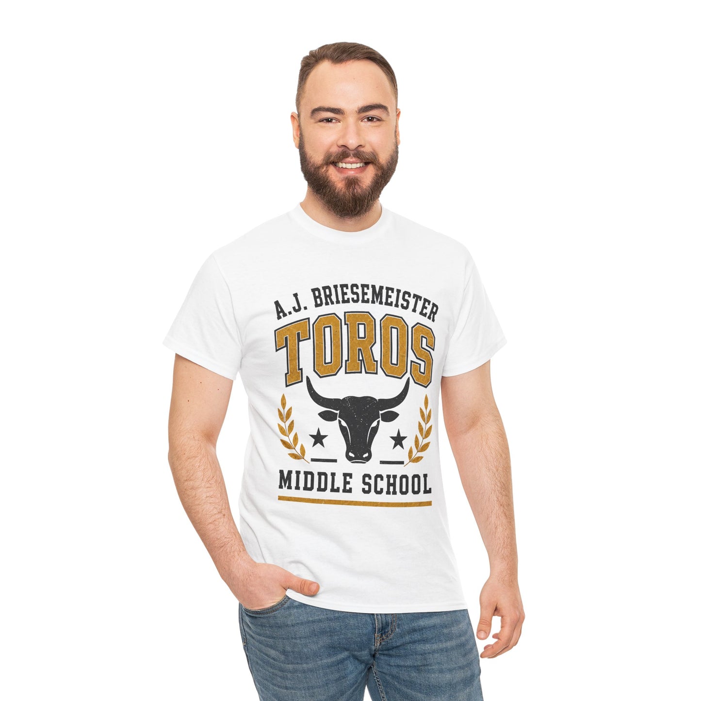 Toros Middle School Tee — A.J. Briesemeister School Spirit T-Shirt