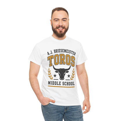 Toros Middle School Tee — A.J. Briesemeister School Spirit T-Shirt