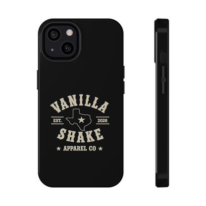 Black w/Ivory Logo lmpact-Resistant Phone Cases