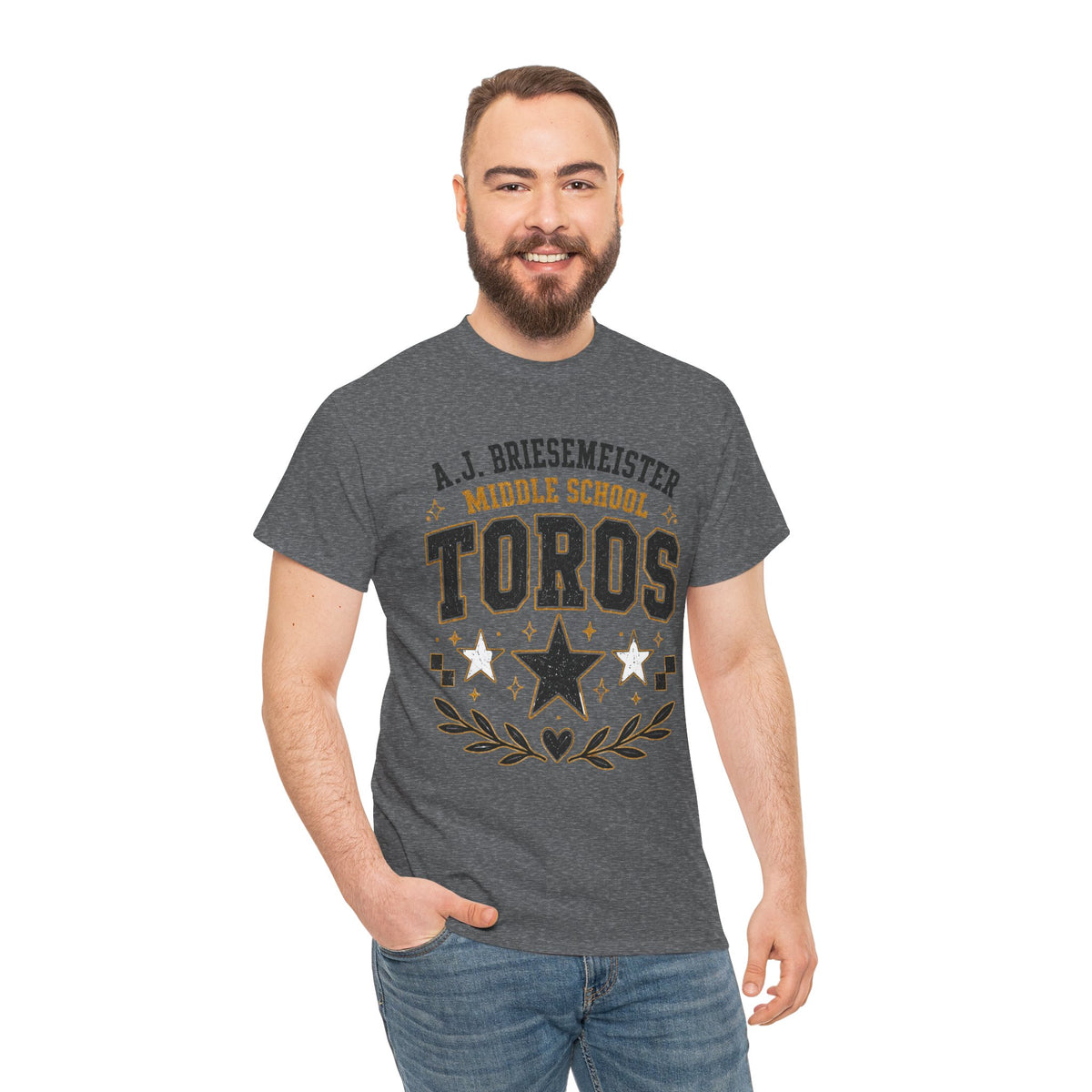 Toros Middle School Tee – A.J. Briesmeister School Spirit Shirt