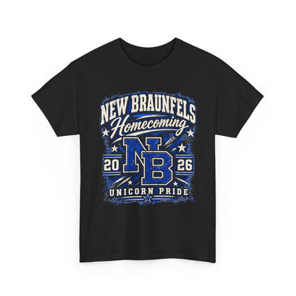 New Braunfels Homecoming 2026 T-Shirt — NB Unicorn Pride School Spirit Tee