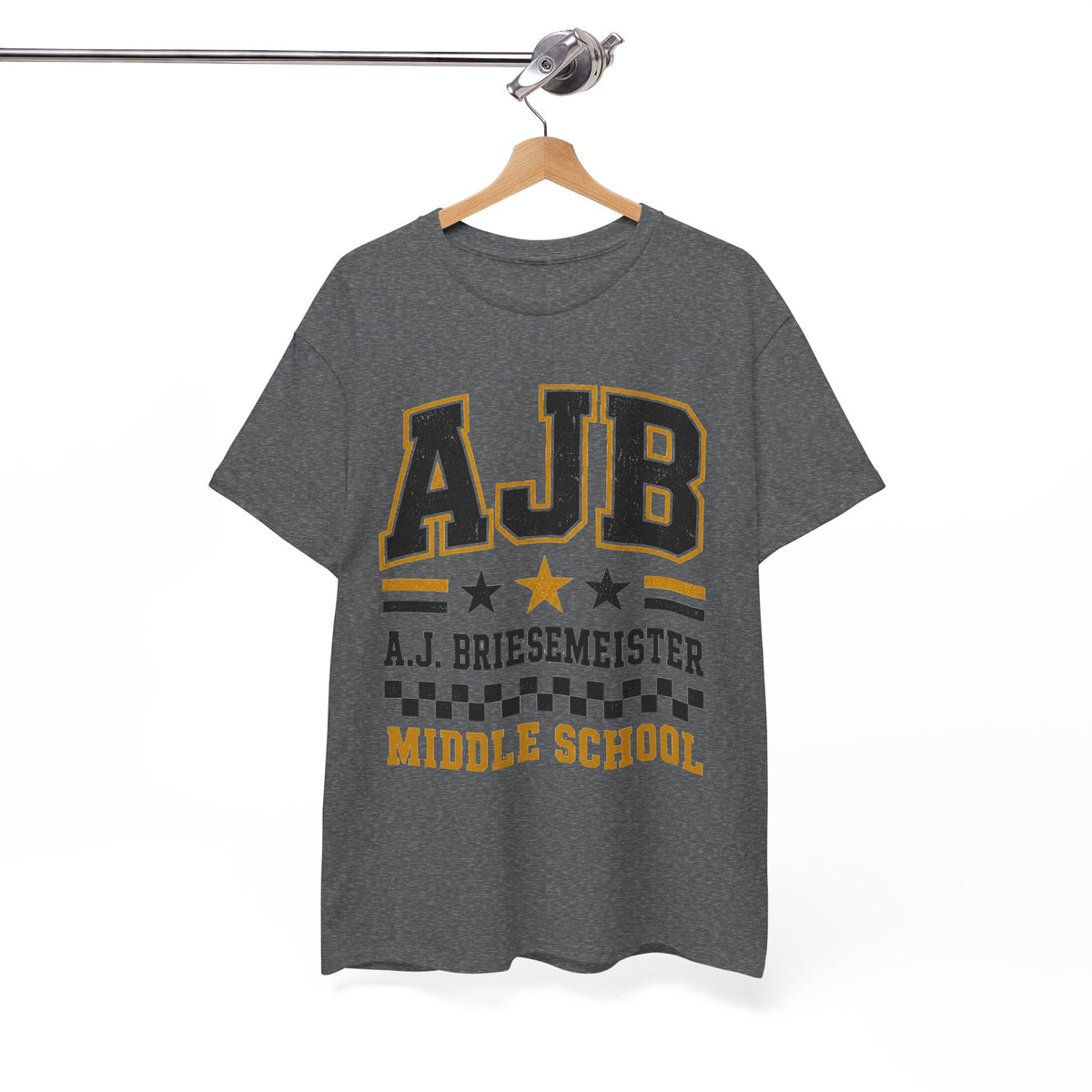 Middle School Custom Name Tee — AJB Briesemeister School Spirit Shirt