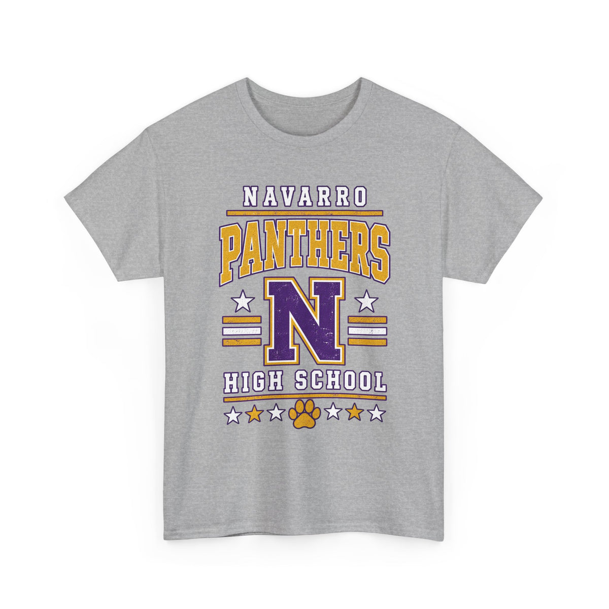 Navarro Panthers High School Tee — Retro Letterman N Design