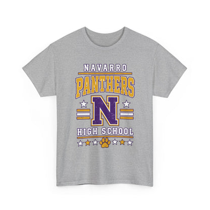 Navarro Panthers High School Tee — Retro Letterman N Design