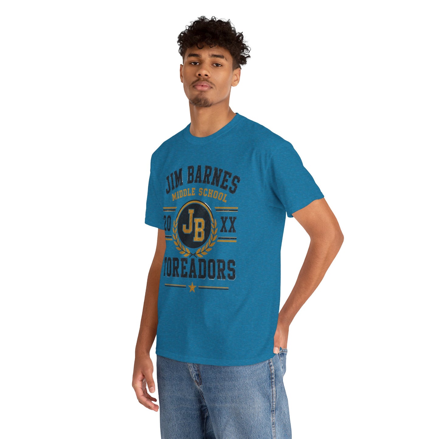 Jim Barnes Middle School Toreadors T-Shirt — School Spirit Tee with JB Crest
