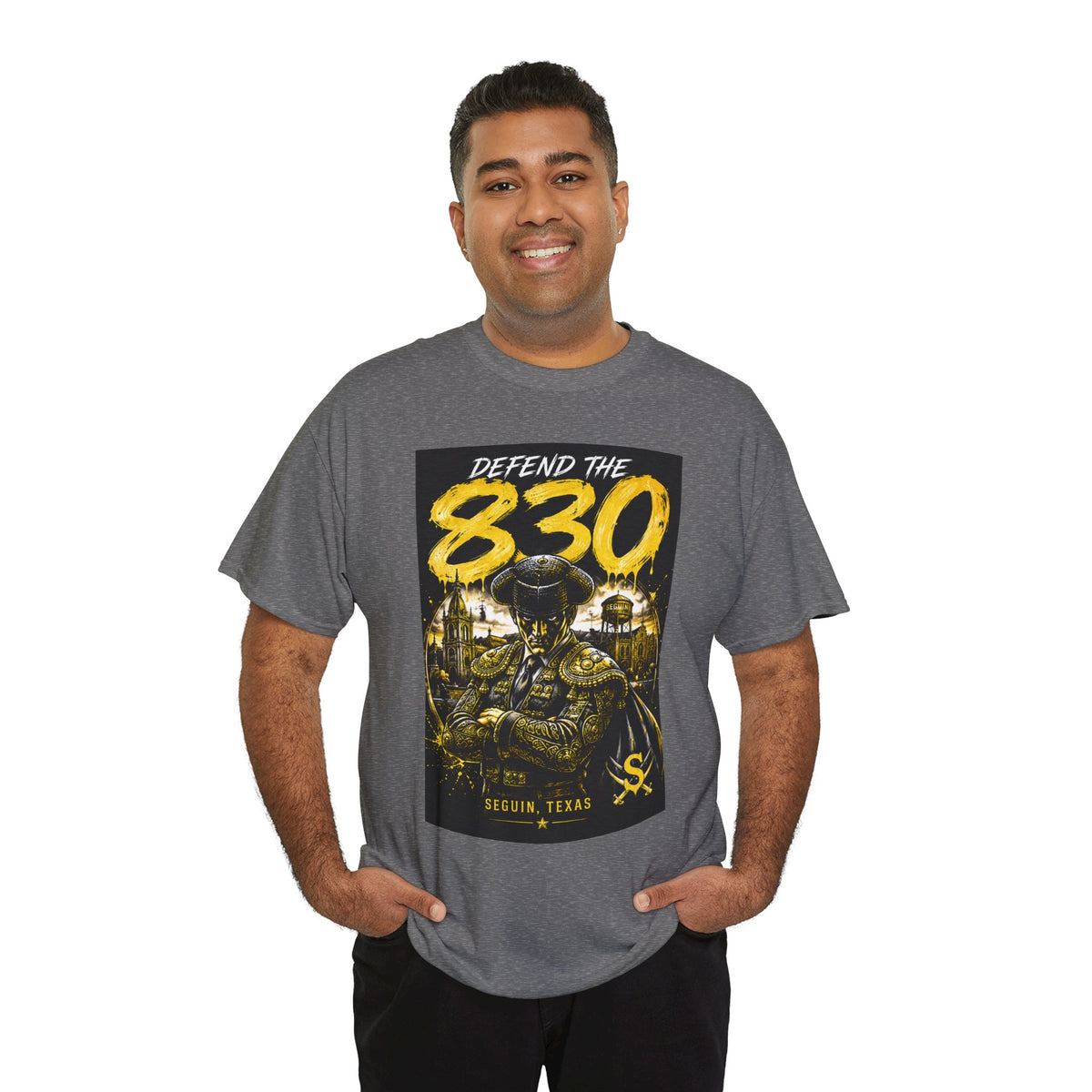 Defend The 830 Matador T-Shirt — San Antonio Pride, Military/Streetwear Graphic Tee
