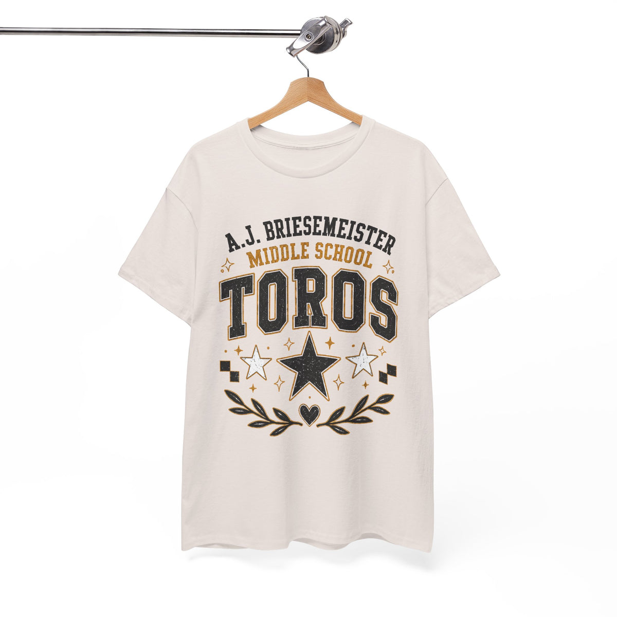 Toros Middle School Tee – A.J. Briesmeister School Spirit Shirt