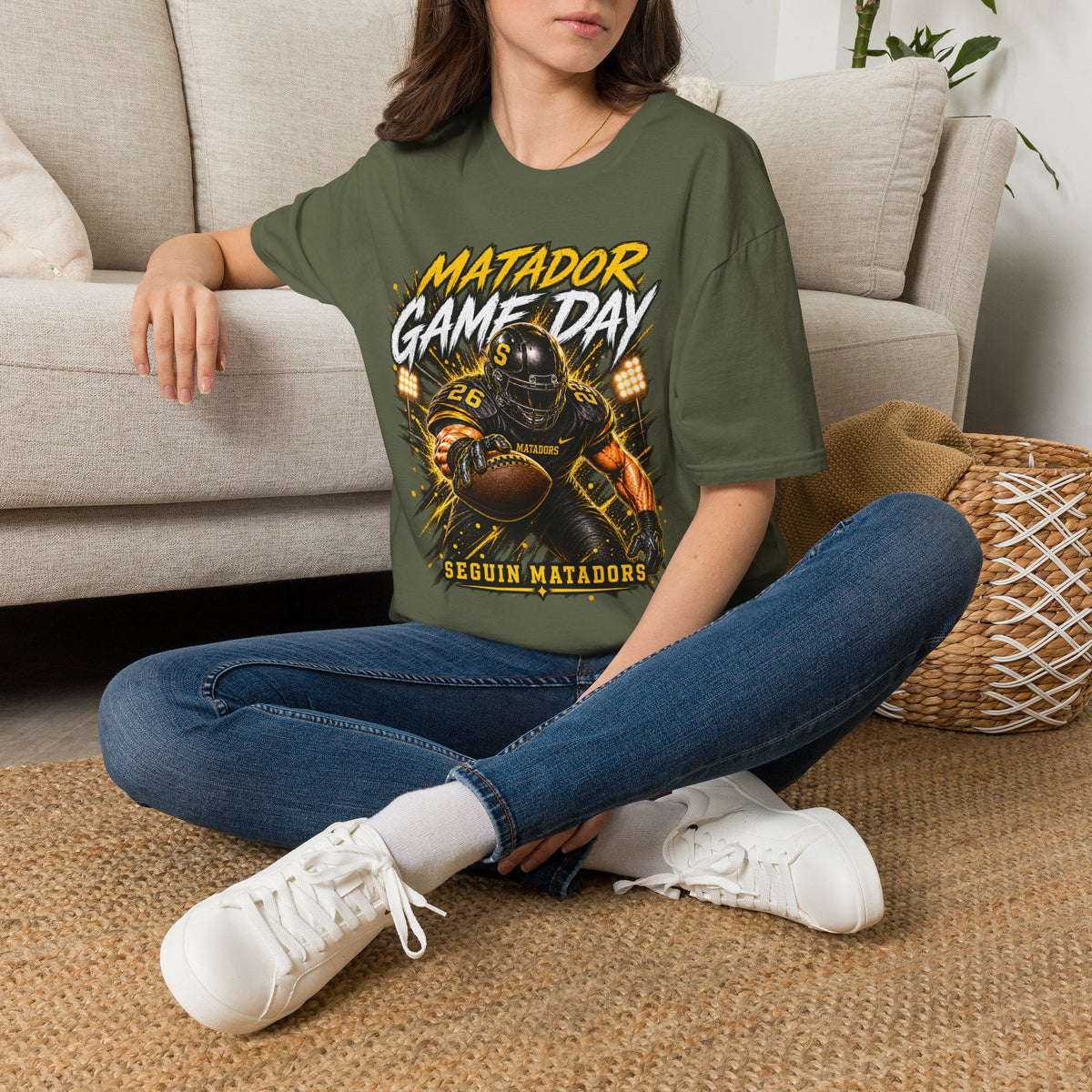 Matador Game Day Football T-Shirt — Seguin Matadors Fan Tee