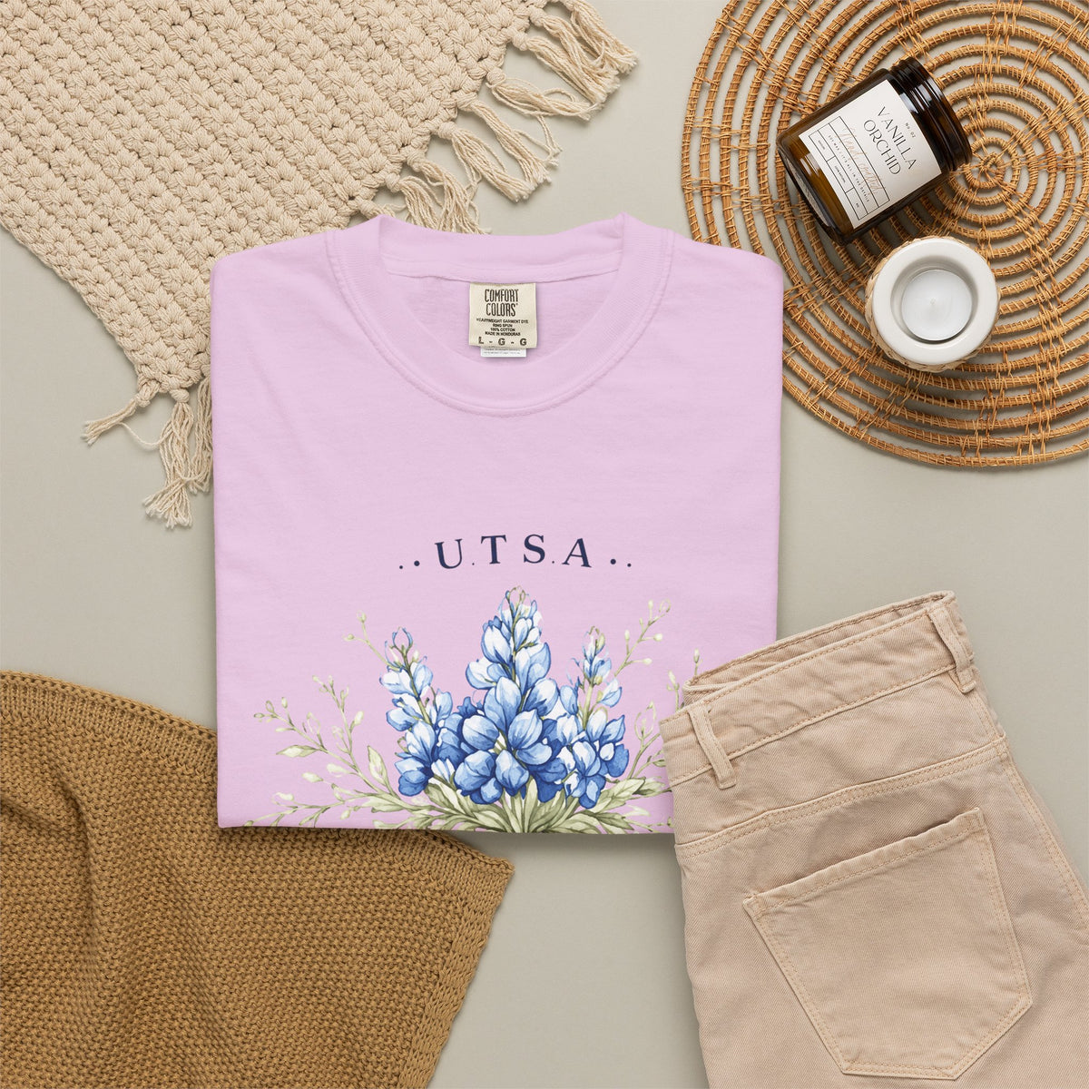UTSA Roadrunners Floral T‑Shirt — Bluebonnet College Spirit Tee