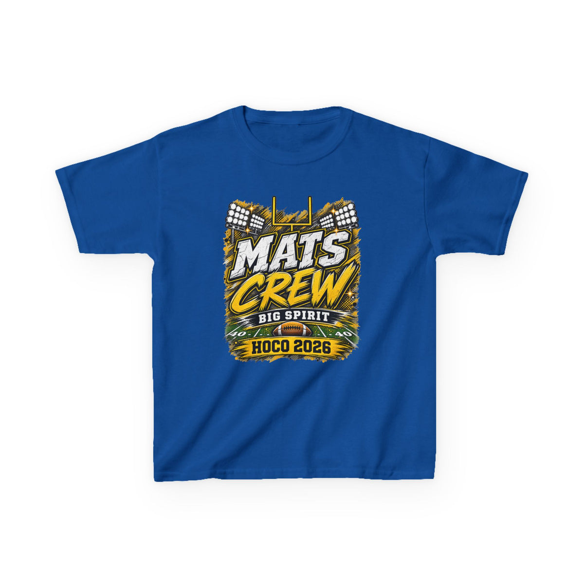 Kids Tee — "Mats Crew Big Spirit Hoco 2026" Football Crewneck