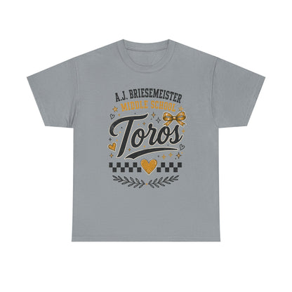 Toros Middle School Tee — L.J. Briesemaster School Spirit Shirt