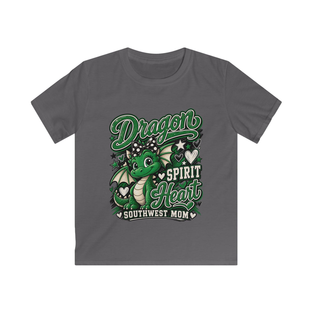 Kids Dragon Spirit Tee — "Dragon Spirit Heart" Southwest Mom Youth T-Shirt