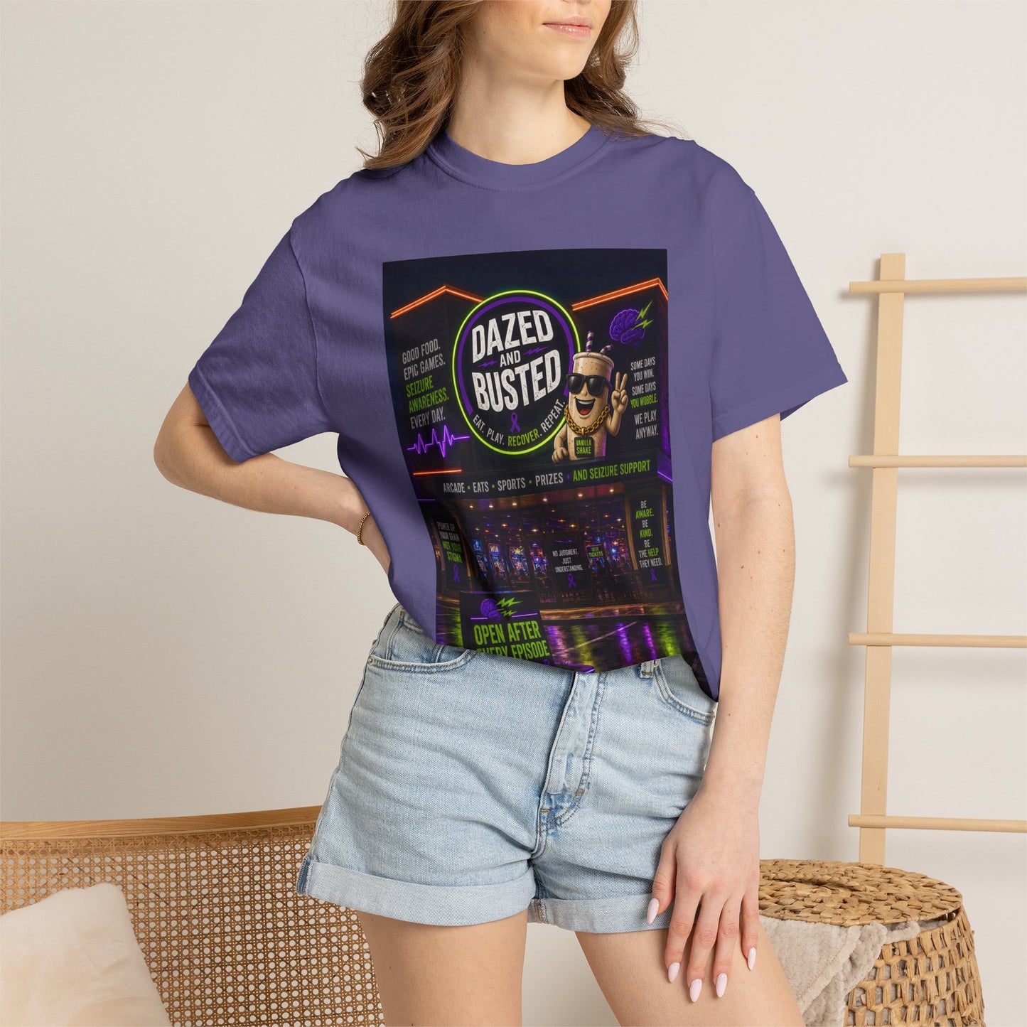Dazed & Busted Neon Arcade T-Shirt