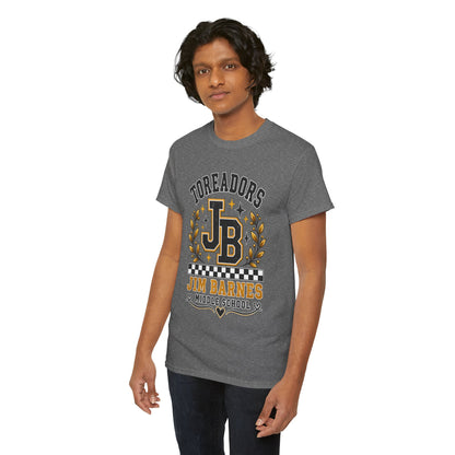 Toreadors JB Jim Barnes Middle School Tee — School Spirit Graphic T-Shirt