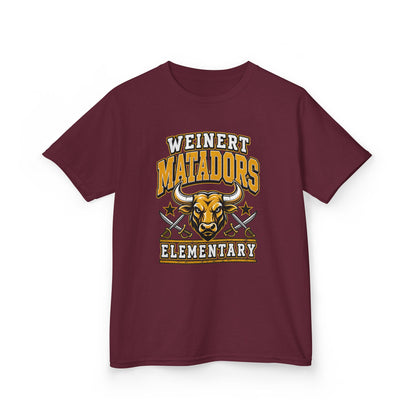 Weinert Matadors Elementary Kids T-Shirt — School Mascot Tee