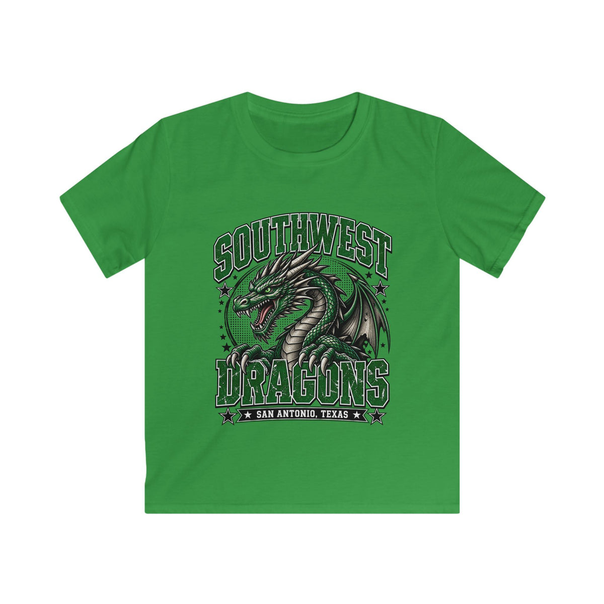 Southwest Dragons Kids Tee — San Antonio Green Dragon Youth T-Shirt