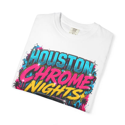 Houston Chrome Nights T-Shirt — Texas Night Ride Classic Car Tee