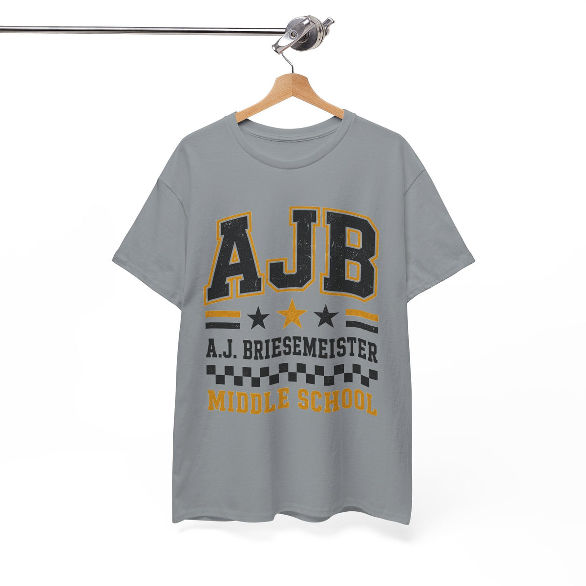 Middle School Custom Name Tee — AJB Briesemeister School Spirit Shirt