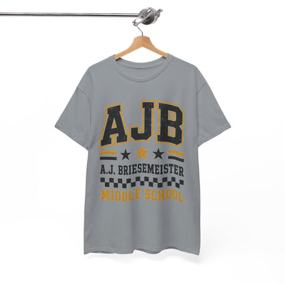 Middle School Custom Name Tee — AJB Briesemeister School Spirit Shirt
