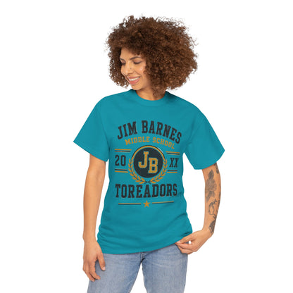 Jim Barnes Middle School Toreadors T-Shirt — School Spirit Tee with JB Crest