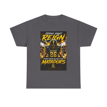 Friday Night Reign Matadors Football T‑Shirt — Team Spirit Game Day Tee