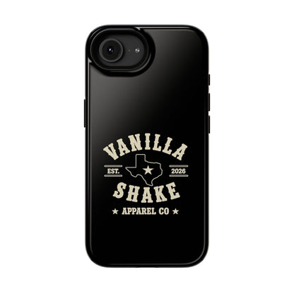 Black w/Ivory Logo lmpact-Resistant Phone Cases